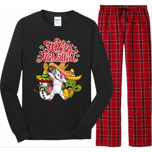 Feliz Navidad Y Prospero Ano Nuevo Long Sleeve Pajama Set