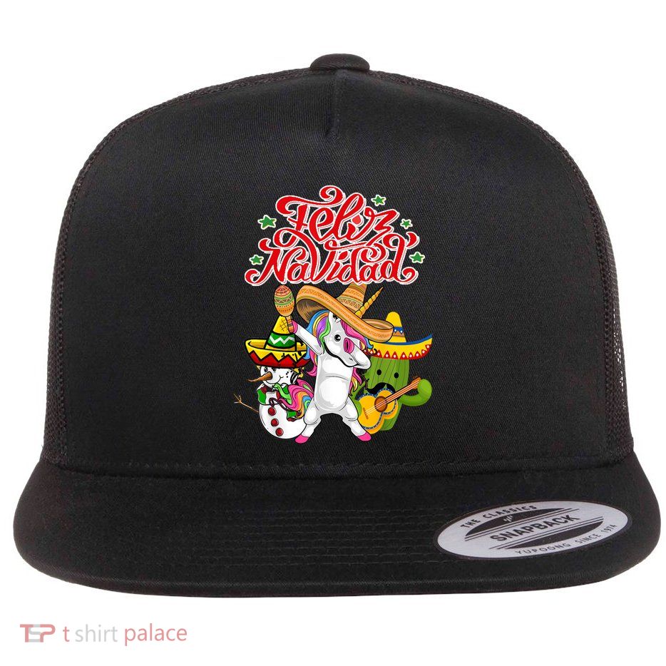 Feliz Navidad Y Prospero Ano Nuevo Flatbill Hat