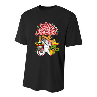 Feliz Navidad Y Prospero Ano Nuevo Youth Performance Sprint T-Shirt