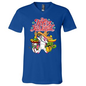 Feliz Navidad Y Prospero Ano Nuevo V-Neck T-Shirt