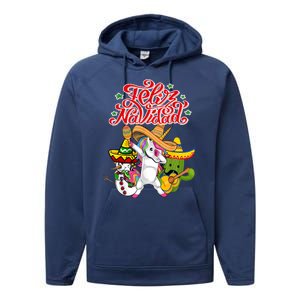 Feliz Navidad Y Prospero Ano Nuevo Performance Fleece Hoodie