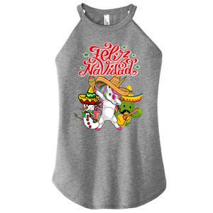 Feliz Navidad Y Prospero Ano Nuevo Women's Perfect Tri Rocker Tank