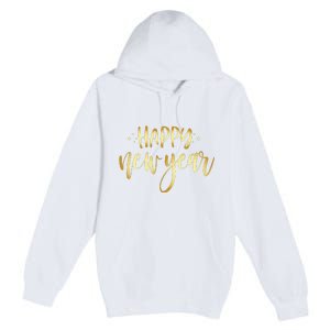 Funny New Years Eve Party Supplies 2024 Happy New Year Fireworks Premium Pullover Hoodie