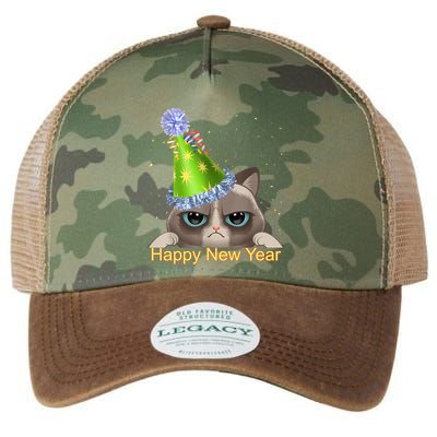 Funny New YearS Eve Cat Party Hat Legacy Tie Dye Trucker Hat