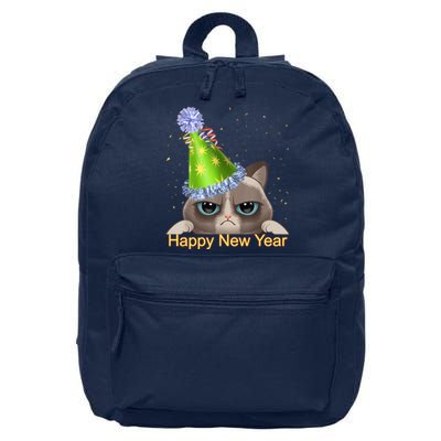 Funny New YearS Eve Cat Party Hat 16 in Basic Backpack