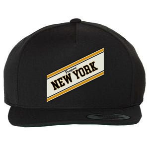 Freeport New York Varsity Logo Wool Snapback Cap