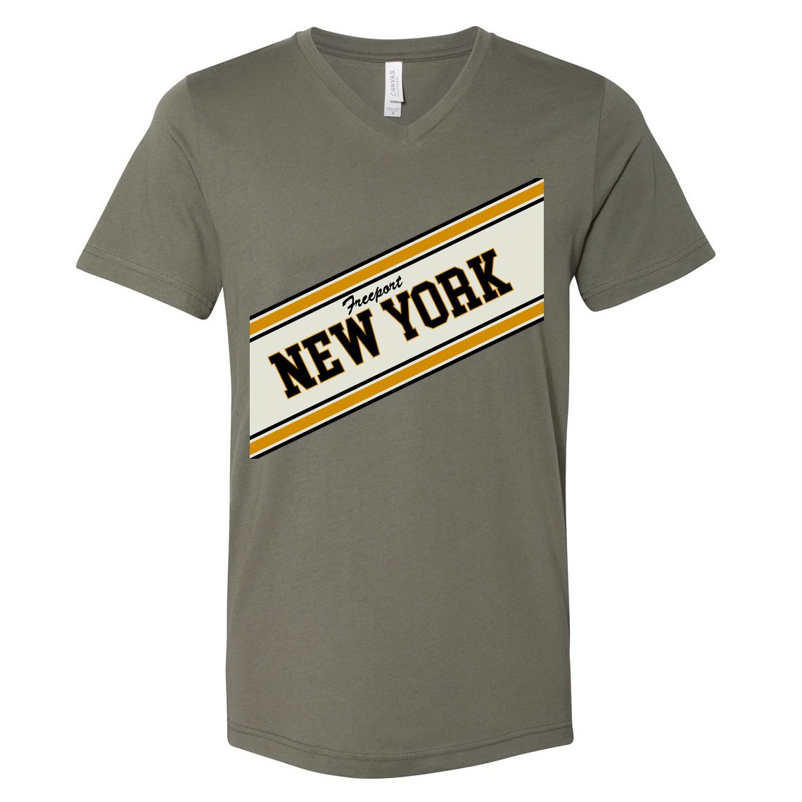 Freeport New York Varsity Logo V-Neck T-Shirt
