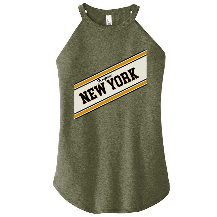 Freeport New York Varsity Logo Women’s Perfect Tri Rocker Tank