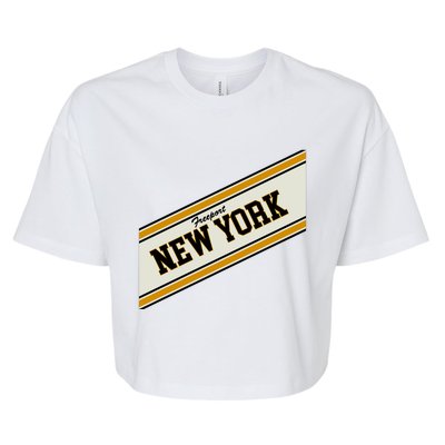 Freeport New York Varsity Logo Bella+Canvas Jersey Crop Tee