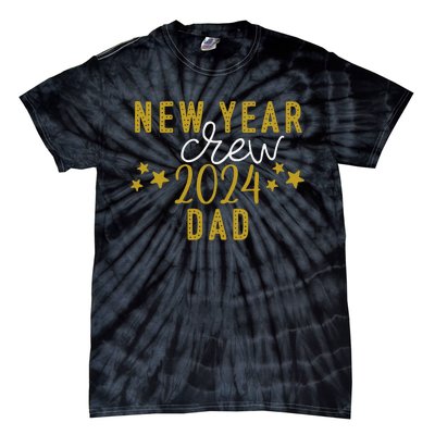 Funny New Year Crew Dad Christmas Crew Happy New Year Crew New Years Eve Tie-Dye T-Shirt