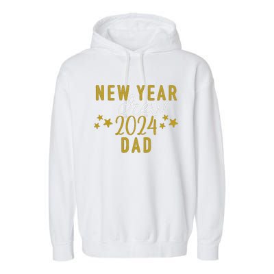 Funny New Year Crew Dad Christmas Crew Happy New Year Crew New Years Eve Garment-Dyed Fleece Hoodie