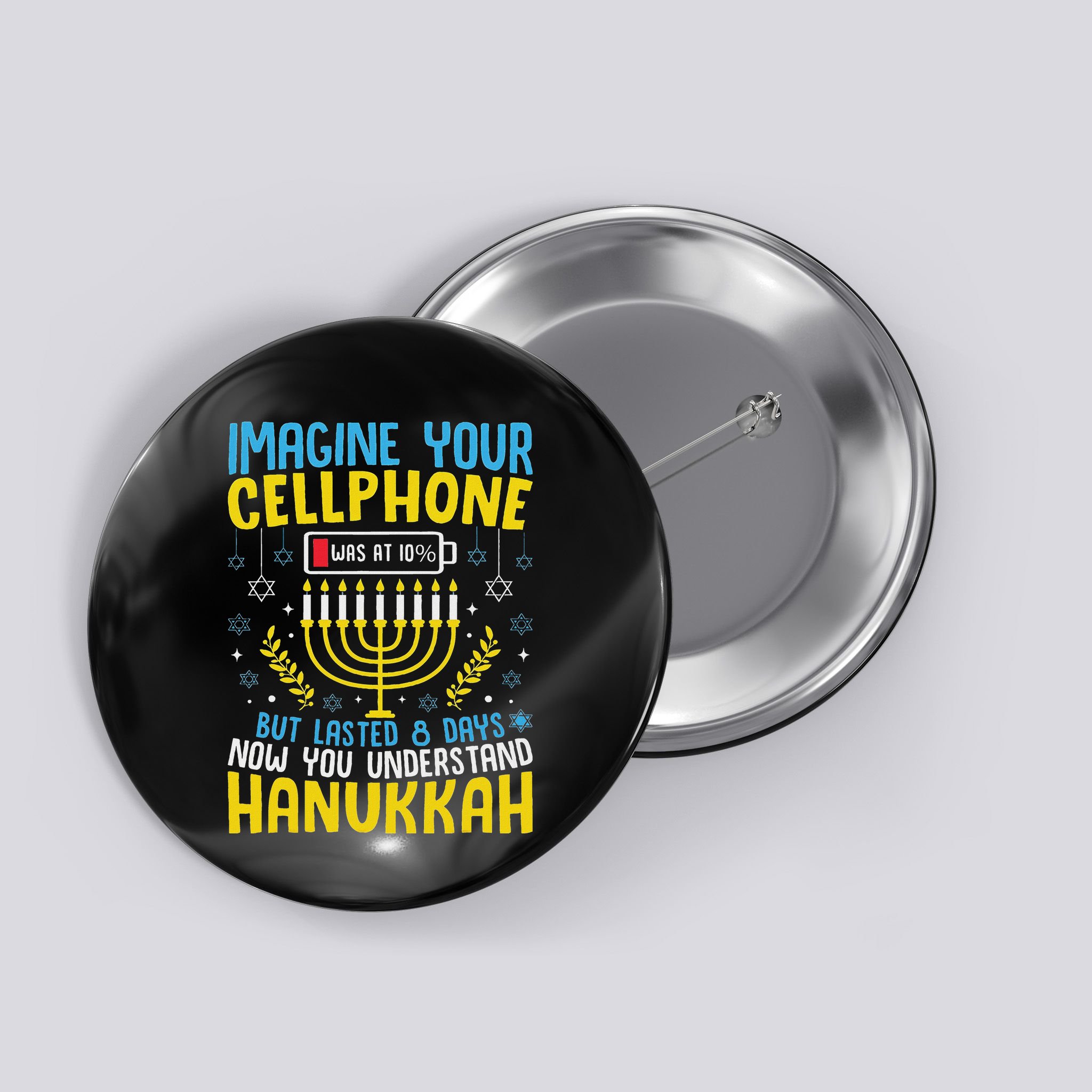 Funny Now You Understand Hanukkah Cellphone Chanukkah Button
