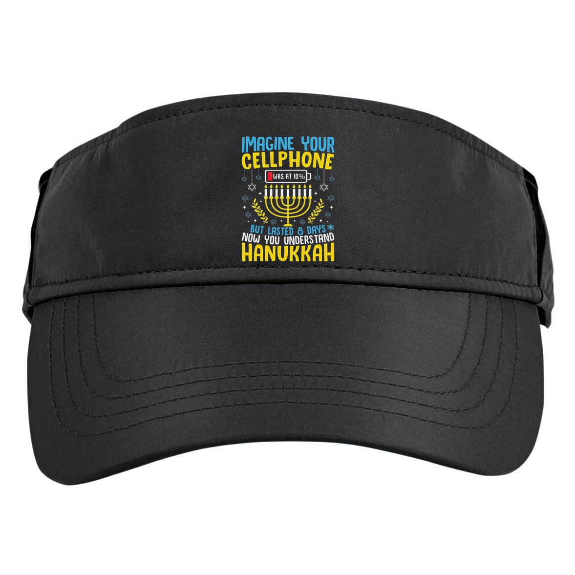 Funny Now You Understand Hanukkah Cellphone Chanukkah Adult Drive Performance Visor