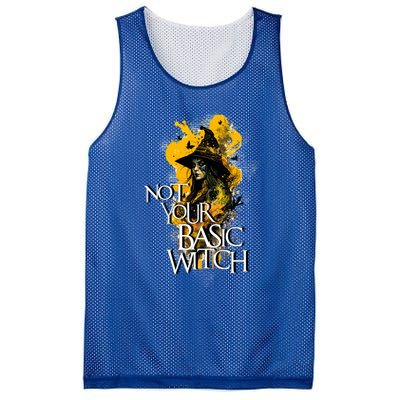 Funny Not Your Basic Witch Funny Halloween Cool Gift Mesh Reversible Basketball Jersey Tank