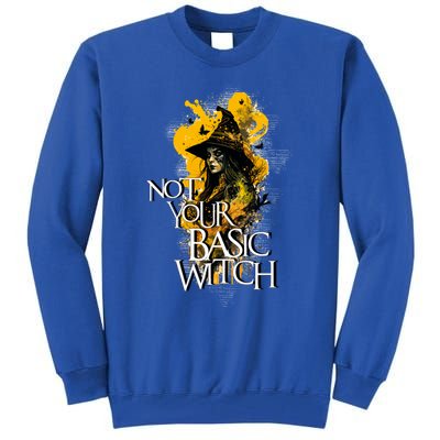 Funny Not Your Basic Witch Funny Halloween Cool Gift Tall Sweatshirt