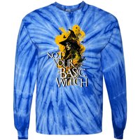 Funny Not Your Basic Witch Funny Halloween Cool Gift Tie-Dye Long Sleeve Shirt