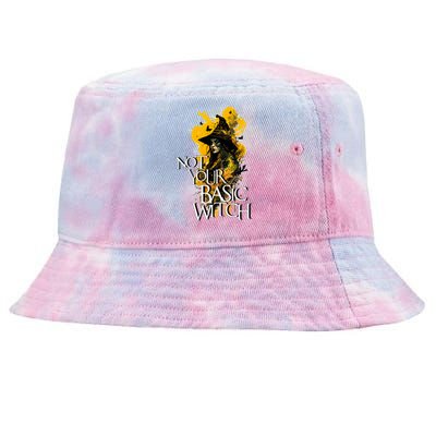 Funny Not Your Basic Witch Funny Halloween Cool Gift Tie-Dyed Bucket Hat