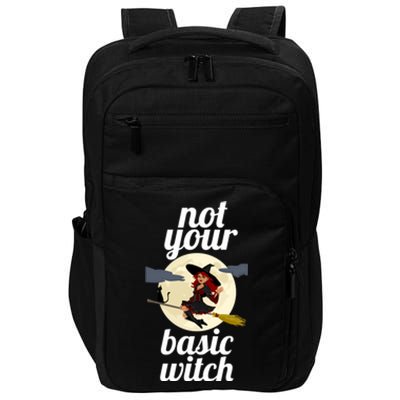 Funny Not Your Basic Witch Pagan Wicca Gift Impact Tech Backpack