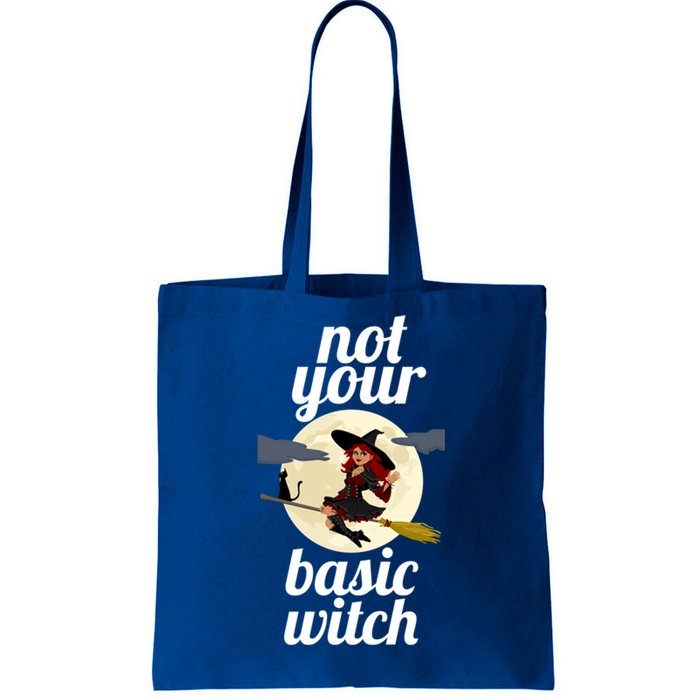 Funny Not Your Basic Witch Pagan Wicca Gift Tote Bag