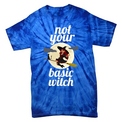 Funny Not Your Basic Witch Pagan Wicca Gift Tie-Dye T-Shirt