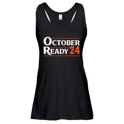 Funny October 24 We Ready Baseball Ladies Essential Flowy Tank