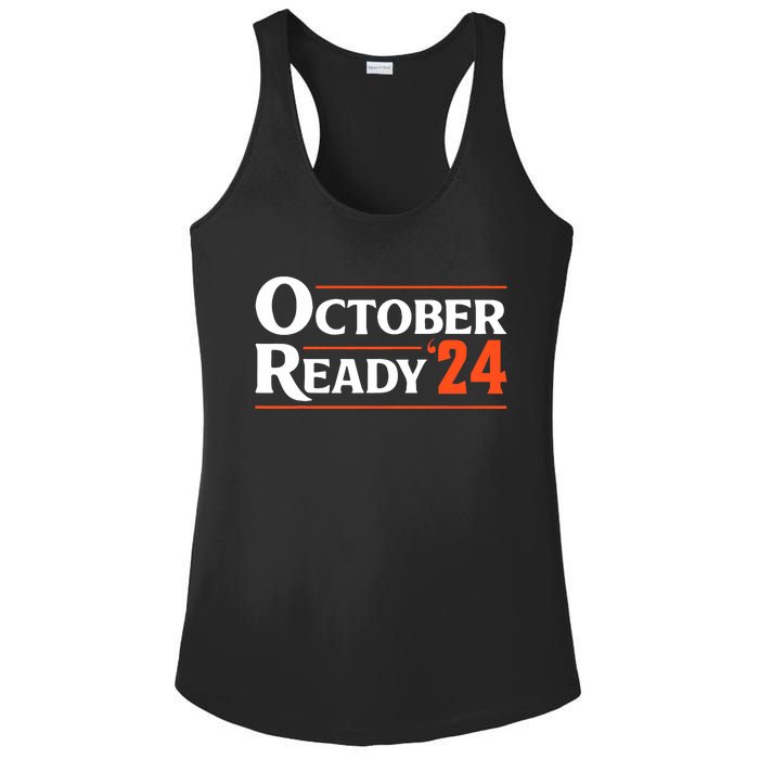 Funny October 24 We Ready Baseball Ladies PosiCharge Competitor Racerback Tank