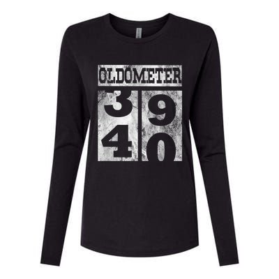 Funny Oldometer 40 years Shirt 40th Birthday Gift m.e.n Wom.e.n Womens Cotton Relaxed Long Sleeve T-Shirt