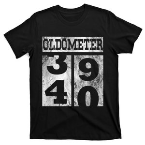 Funny Oldometer 40 years Shirt 40th Birthday Gift m.e.n Wom.e.n T-Shirt