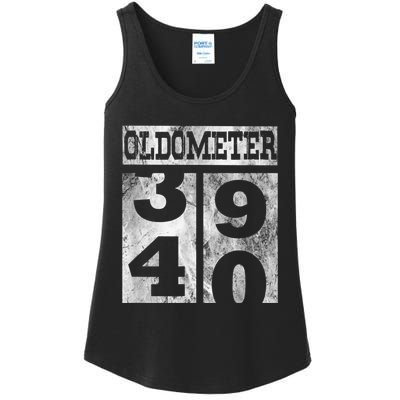 Funny Oldometer 40 years Shirt 40th Birthday Gift m.e.n Wom.e.n Ladies Essential Tank