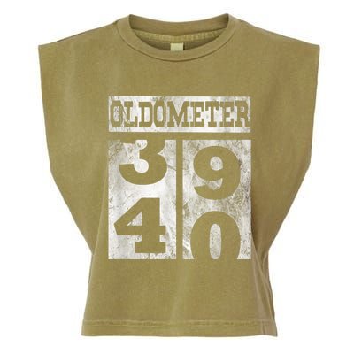 Funny Oldometer 40 years Shirt 40th Birthday Gift m.e.n Wom.e.n Garment-Dyed Women's Muscle Tee