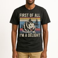 First Of All I’M A Delight Sarcastic Angry Opossum Possum Tall T-Shirt
