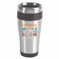 First Of All I’M A Delight Sarcastic Angry Opossum Possum 16oz Travel Tumbler