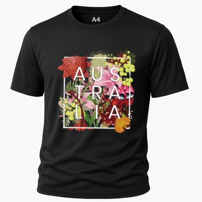 Flowers Of Australia Word Art Australian Pride Performance Shirt