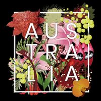 Flowers Of Australia Word Art Australian Pride Cooling Performance Crew T-Shirt