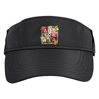 Flowers Of Australia Word Art Australian Pride Adult Drive Performance Visor