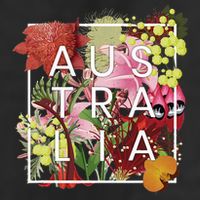 Flowers Of Australia Word Art Australian Pride Adult Drive Performance Visor