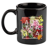 Flowers Of Australia Word Art Australian Pride 11oz C Handle Ceramic Mug