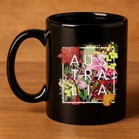 Flowers Of Australia Word Art Australian Pride 11oz C Handle Ceramic Mug