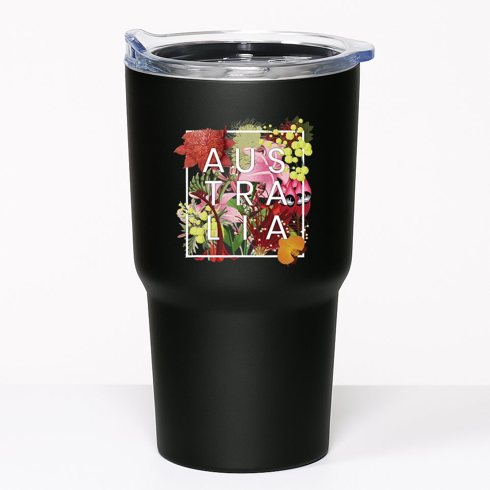 Flowers Of Australia Word Art Australian Pride Tumbler