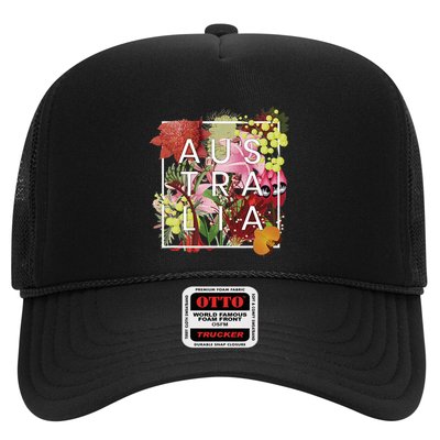 Flowers Of Australia Word Art Australian Pride Trucker Hat