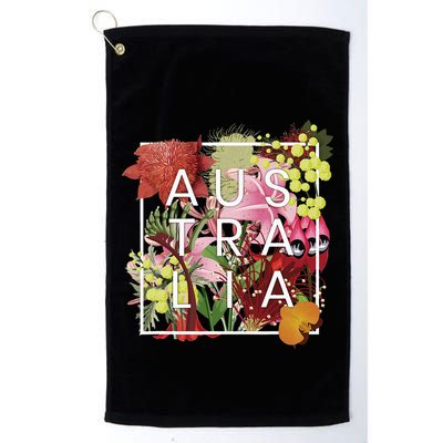 Flowers Of Australia Word Art Australian Pride Golf Towel