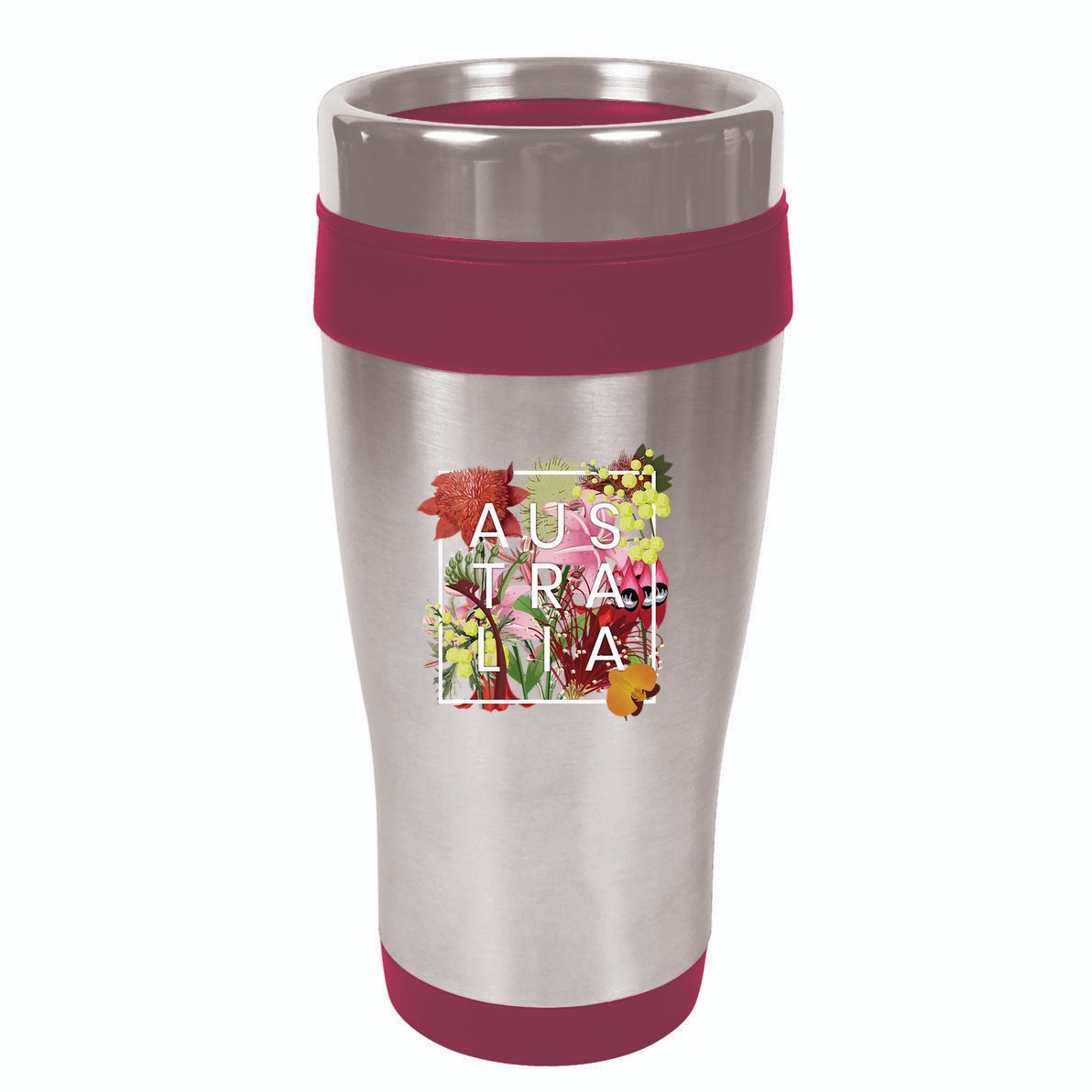 Flowers Of Australia Word Art Australian Pride 16oz Travel Tumbler