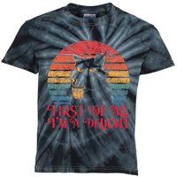 First Of All IM A Delight Sarcastic Angry Cat Kids Tie-Dye T-Shirt