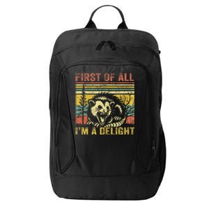 First Of All IM A Delight City Backpack