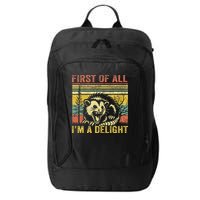 First Of All IM A Delight City Backpack
