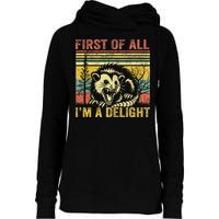 First Of All IM A Delight Womens Funnel Neck Pullover Hood