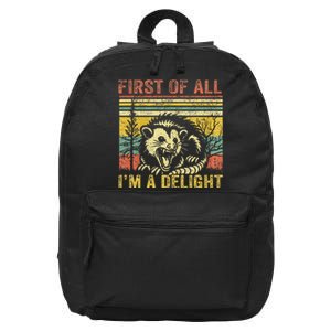 First Of All IM A Delight 16 in Basic Backpack