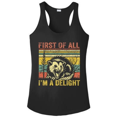 First Of All IM A Delight Ladies PosiCharge Competitor Racerback Tank
