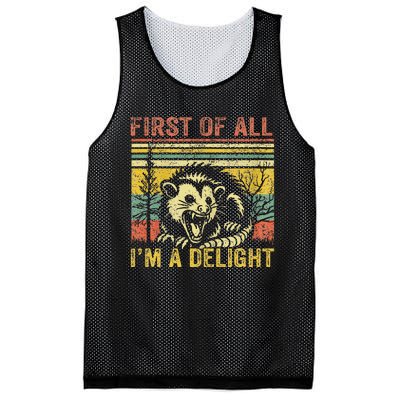 First Of All IM A Delight Mesh Reversible Basketball Jersey Tank