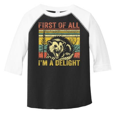 First Of All IM A Delight Toddler Fine Jersey T-Shirt